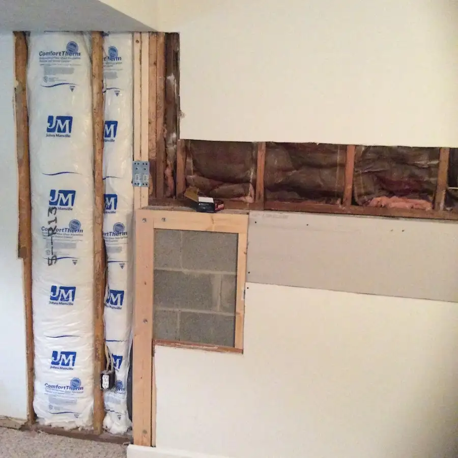 Wall insulation replacement during Structural Drying in Franklin